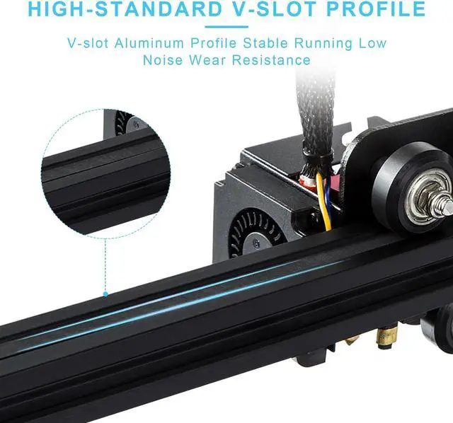 Alt view image 5 of 6 - Official Creality Ender 3 3D Printer Fully Open Source with Resume Printing All Metal Frame FDM DIY Printers with Resume Printing Function 220x220x250mm