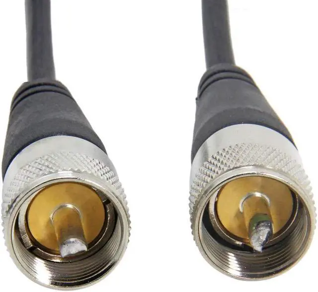 Alt view image 4 of 4 - RG58 Coax Cable, CB Antenna Cable, 10FT(3m) PL 259 UHF Male to Male Cable, 50 Ohm Low Loss for HAM Radio Antenna