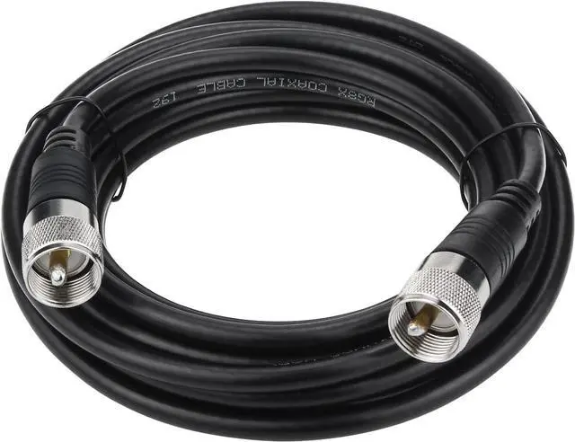 Main image of Ullnosoo RG8x Coaxial Cable 18ft, CB Coax Cable, UHF PL259 Male to Male Low Loss CB Antenna Cable, 50 Ohm for HAM Radio, Antenna Analyzer, Dummy Load, SWR Meter