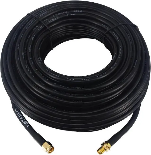 Alt view image 7 of 7 - SMA Antenna Extension Cable - 20 Meters(65.6FT),RG58 Coaxial Cable SMA Male to SMA Female RF Low-Loss Cable for 3G 4G LTE Router ADS-B SDR USB Dongle Receiver Antenna Extension Wire