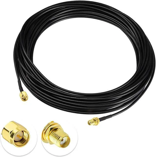 Alt view image 4 of 4 - Superbat RF coaxial SMA Male to SMA Female Bulkhead RG174 33ft Cable + 3pcs RF Coax SMA Adapter Kit for SDR Equipment Antenna Ham Radio,3G 4G LTE Antenna,ADS-B,GPS and etc