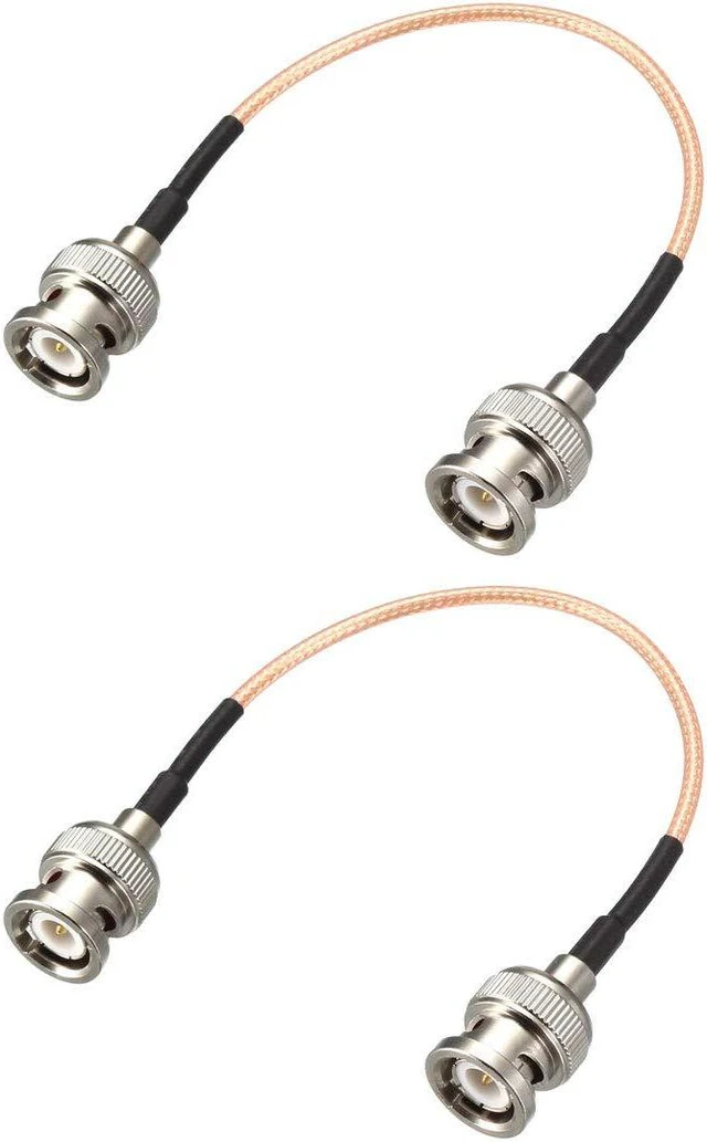 Main image of uxcell BNC Male to BNC Male Coax Cable RG316 RF Coaxial Cable 50 Ohm 0.5 Feet 2pcs for Video Signals,CCTV,DVR,Camera