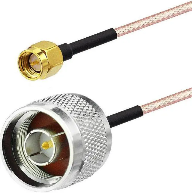 Alt view image 2 of 7 - Superbat SMA Male to N Male RF Coaxial Coax Cable 6inches + 5pcs RF Coax Adapter Kit, SMA-N Cable + SMA to N Male/Female Adapter KIT for Celling Antenna Router 3G 4G LTE Ham Antenna etc