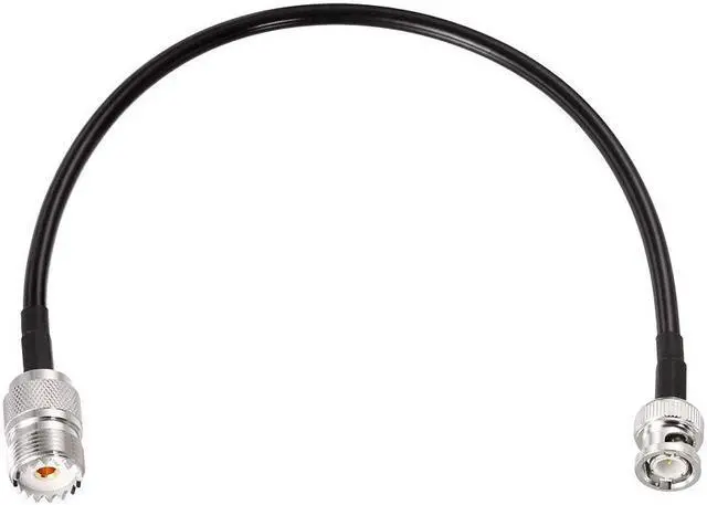 Alt view image 3 of 7 - Superbat BNC Male to SO239 RG58 Cable,UHF Female Jack to BNC Male Plug Adapter Jumper Cable for VHF Radio Mobile to Base Antenna scanners,12 Inch,2 Pcs
