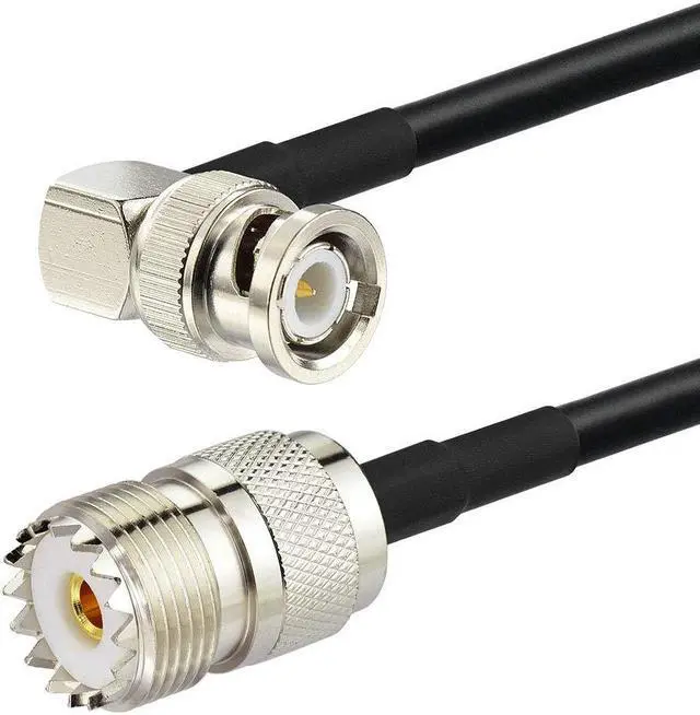 Alt view image 4 of 7 - Superbat BNC Male to SO239 RG58 Cable,UHF Female Jack to BNC Male Plug Adapter Jumper Cable for VHF Radio Mobile to Base Antenna scanners,12 Inch,2 Pcs