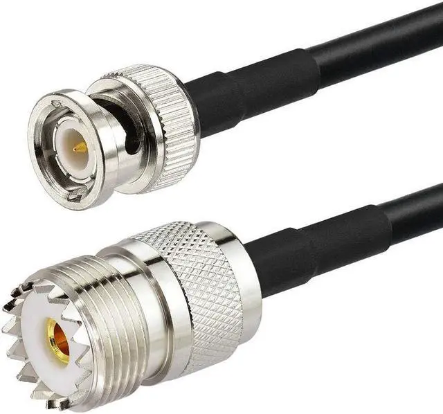 Alt view image 5 of 7 - Superbat BNC Male to SO239 RG58 Cable,UHF Female Jack to BNC Male Plug Adapter Jumper Cable for VHF Radio Mobile to Base Antenna scanners,12 Inch,2 Pcs