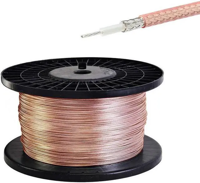 Main image of superbat RG-316 Coax Cable 33ft Thin RF Coaxial Cable Flexible Lightweight Low Loss Coax Wire