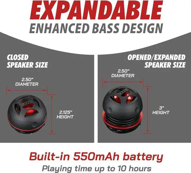 Alt view image 4 of 7 - AYL Mini Speaker System, Portable Plug in Speaker with 3.5mm Aux Audio Input, External Speaker for Laptop Computer, MP3 Player, iPhone, iPad, Cell Phone (Black)