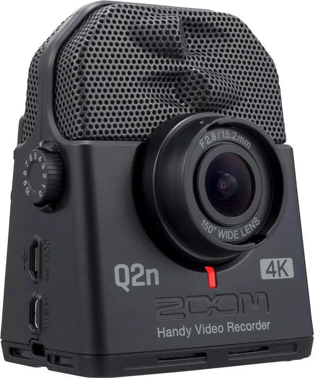 Alt view image 6 of 6 - Zoom Q2n-4K Handy Video Recorder, 4K/30P Ultra High Definition Video, Compact Size, Stereo Microphones, Wide Angle Lens, for Recording Music, Video, YouTube Videos, Livestreaming