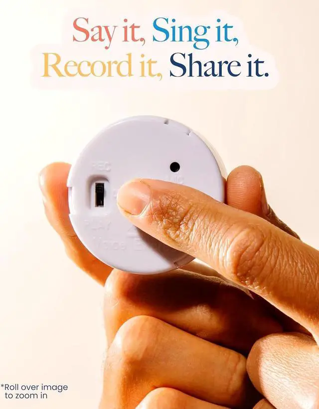 Alt view image 7 of 7 - Multi-Message Voice Recorder for Plush Toy, Stuffed Bear Toy, Baby Doll Toy,and Pillow (60 Sec - 1 Pack)