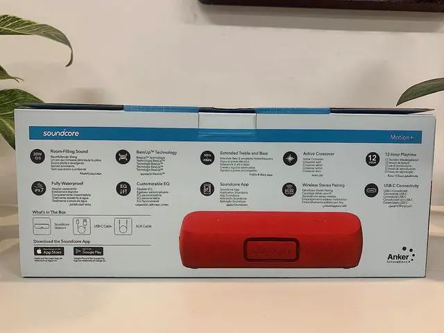 Alt view image 4 of 7 - Soundcore Motion+ Bluetooth Speaker with Hi-Res 30W Audio