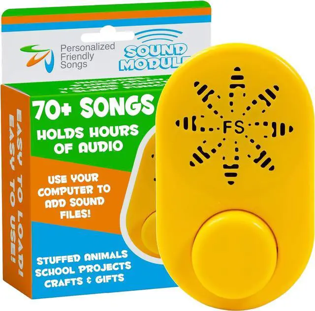 Main image of Sound Module - Holds 70+ Songs in Voice Recorder for Stuffed Animals Recordable Voice Box