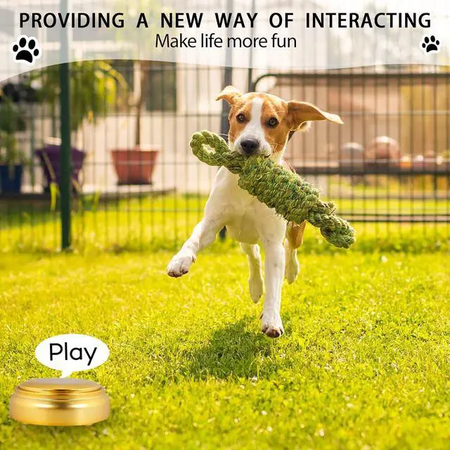 Alt view image 3 of 7 - Recordable Buttons | Pet Talking Button | Custom Sound Button | Easy Button for Dog or Cat Communication | Game Buzzer for Home Office Gifts (Including Batteries)