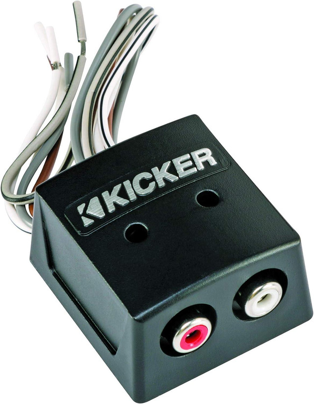 Kicker KISLOC 2-Channel Speaker To RCA Line Output Converter - Connect Aftermarket Amps To Factory Stereo