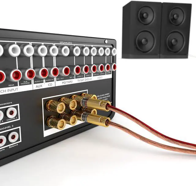 Alt view image 4 of 7 - KabelDirekt  Pure Copper Stereo Audio Speaker Wire & Cable  Made in Germany  16 AWG Gauge  50 feet  (for HiFi Speakers and Surround Sound Systems, Pure Copper, with Polarity Markings)