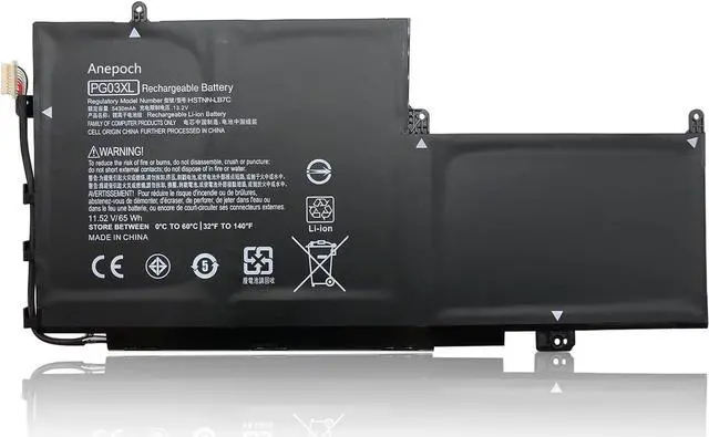 Alt view image 7 of 7 - PG03XL 831532-421 Laptop Battery Replacement for HP Spectre X360 15-AP012DX 15-AP011DX 15-AP000NA 15-AP000NX 15-AP001NF 15-AP002NG Series 831532-422 HSTNN-LB7C 831758-005 11.55V 65Wh 5680mAh
