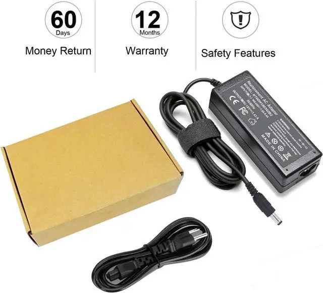 Alt view image 6 of 6 - 60W AC Adapter Laptop Charger for Toshiba Satellite C55 C55D C645 C650 C655 C675 C850 C850D C855 L450 L455 L455D L50 L505 L50D L55 L55D L635 C855D C875 P755 P770 P775 P840 P845 P855 Power Supply Cord