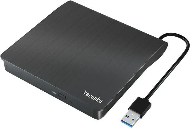Main image of External CD DVD Drive, USB 3.0 Portable CD DVD +/-RW Optical Drive, DVD/CD ROM Rewriter Burner, Compatible with Laptop Desktop PC Windows Linux OS Mac