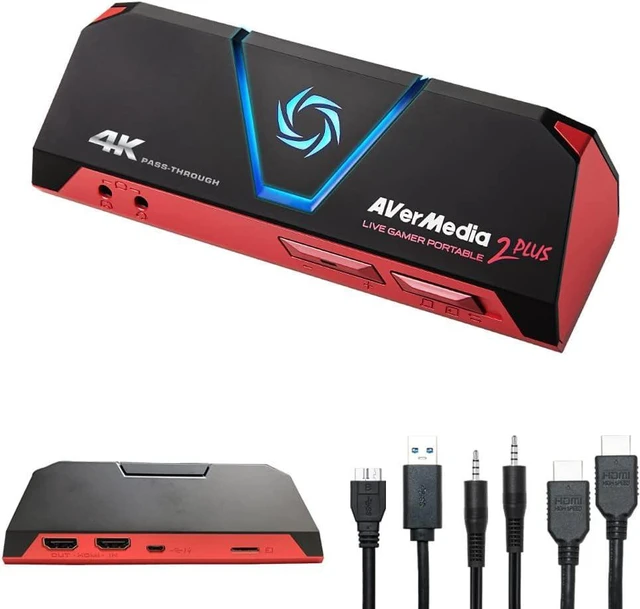 Main image of AVerMedia GC513 Live Gamer Portable 2 Plus Capture Card, 4K Pass-Through, 1080p60 Game Streaming, Recording, for Windows 11 & MacOS 10.13 or later