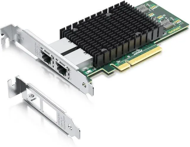 Main image of 10Gb Dual RJ45 Port Network Card with X540 Controller PCIe Ethernet LAN Adapter for Windows/Linux/ESX Servers Compare to Intel X540-T2