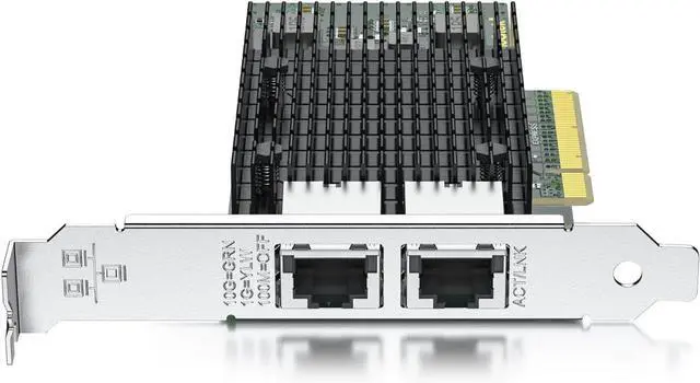 Alt view image 3 of 6 - 10Gb Dual RJ45 Port Network Card with X540 Controller PCIe Ethernet LAN Adapter for Windows/Linux/ESX Servers Compare to Intel X540-T2