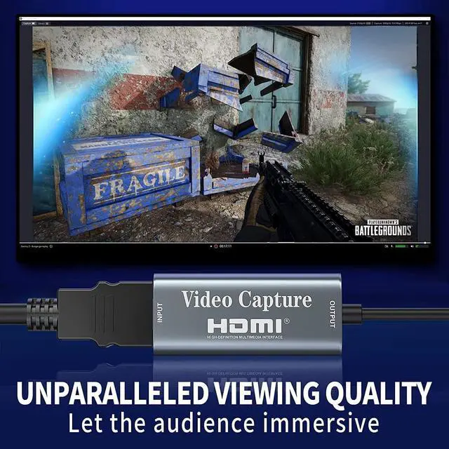 Alt view image 4 of 7 - Video Capture Card, Video Recording Card Wonderful 4K HDMI to 1080P USB C for Gaming Streaming TV Recorder, for Windows Mac OS System with USB C Adapter to Adjust PS4, Switch, Xbox1