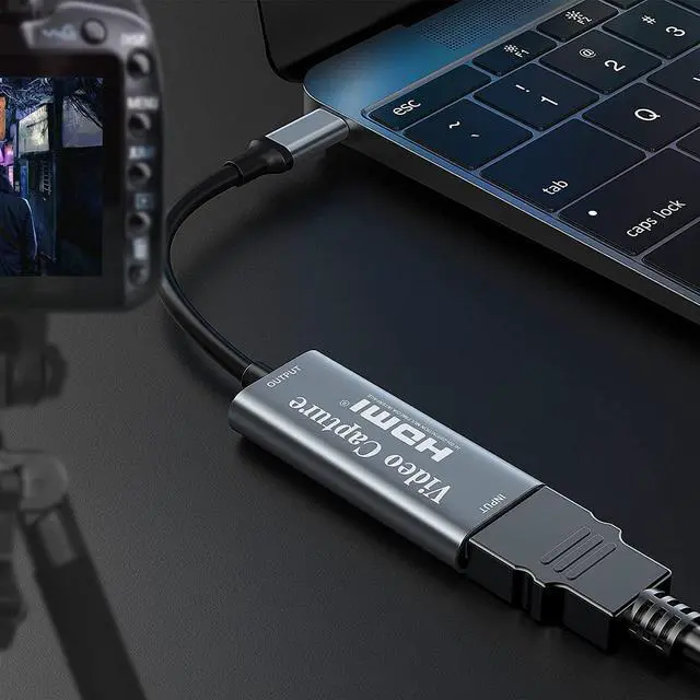 Alt view image 6 of 7 - Video Capture Card, Video Recording Card Wonderful 4K HDMI to 1080P USB C for Gaming Streaming TV Recorder, for Windows Mac OS System with USB C Adapter to Adjust PS4, Switch, Xbox1