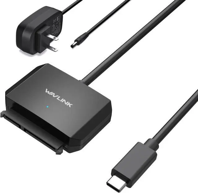Main image of SATA to USB C Adapter Cable,USB to SATA III Hard Drive Converter,External Connector for 2.5" 3.5" SSD/HDD, Support UASP, Trim, S.M.A.R.T, Auto-Sleep Mode with 12V/2A Power Adapter, Max 18TB