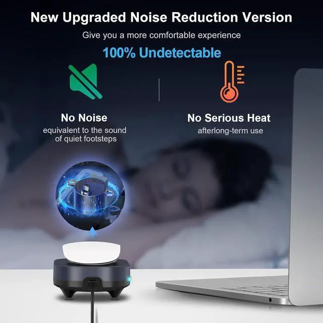 Alt view image 2 of 7 - Vaydeer Undetectable Mouse Jiggler, Mouse Mover Device with ON/Off Switch, Driver-Free Mouse Movement Simulation for Computer Awakening, Gift Ideal for Men/Women