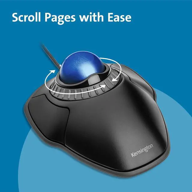 Alt view image 4 of 6 - Kensington Orbit Trackball Mouse with Scroll Ring (K72337US), 4 1/2X5 1/2X2"