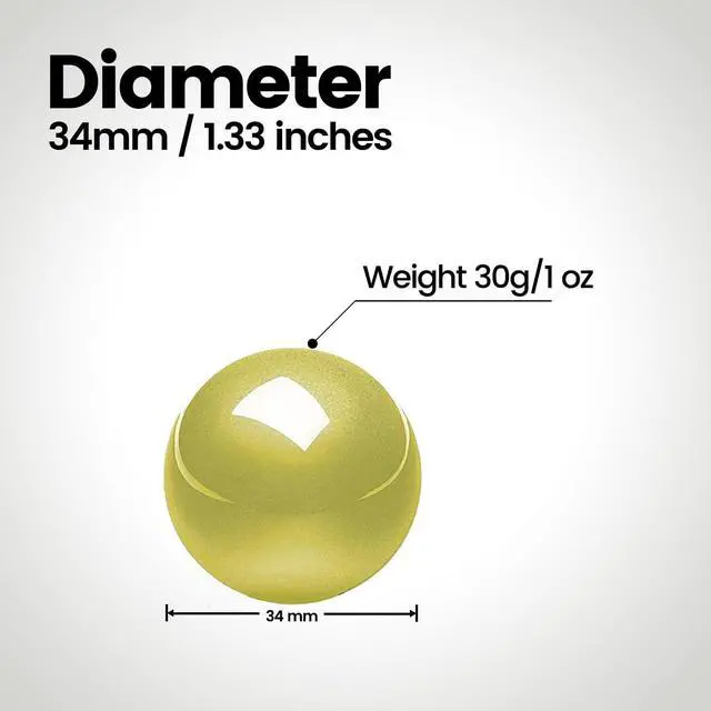 Alt view image 3 of 7 - Perixx PERIPRO-303 1.34 Inches Trackball - Replacement Ball for M570, PERIMICE-517/520/717/720, and Other Compatible Trackball Mouse (Yellow) (18040)