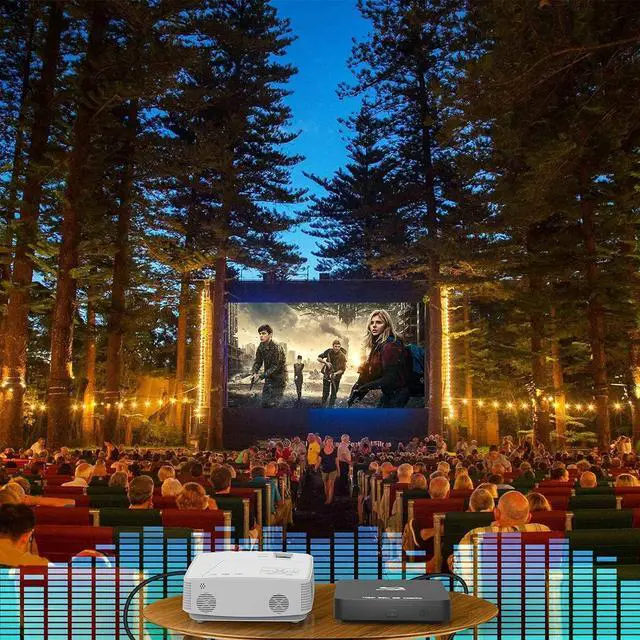 Alt view image 3 of 7 - Super Mini Blu-ray HD DVD for TV, 1080P Blue-ray Home Theater, Portable with Remote Control + HDMI AV Cable + Built-in PAL/NTSC, Support USB Input