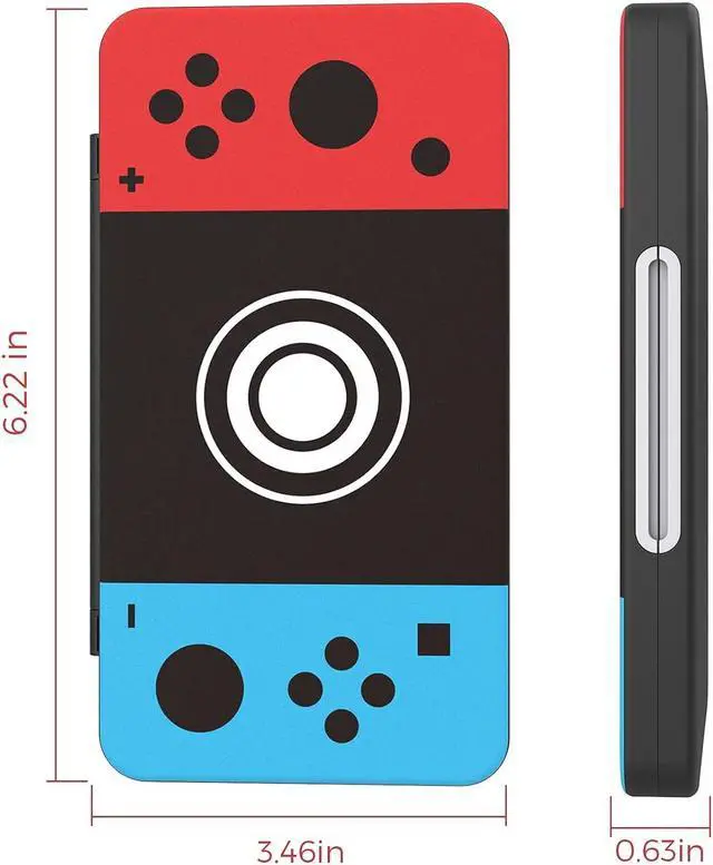 Alt view image 5 of 6 - HEIYING Game Card Case for Nintendo Switch Game Card or Micro SD Memory Cards,Custom Pattern Switch OLED Game Memory Card Storage with 24 Game Card Slots and 24 Micro SD Card Slots.
