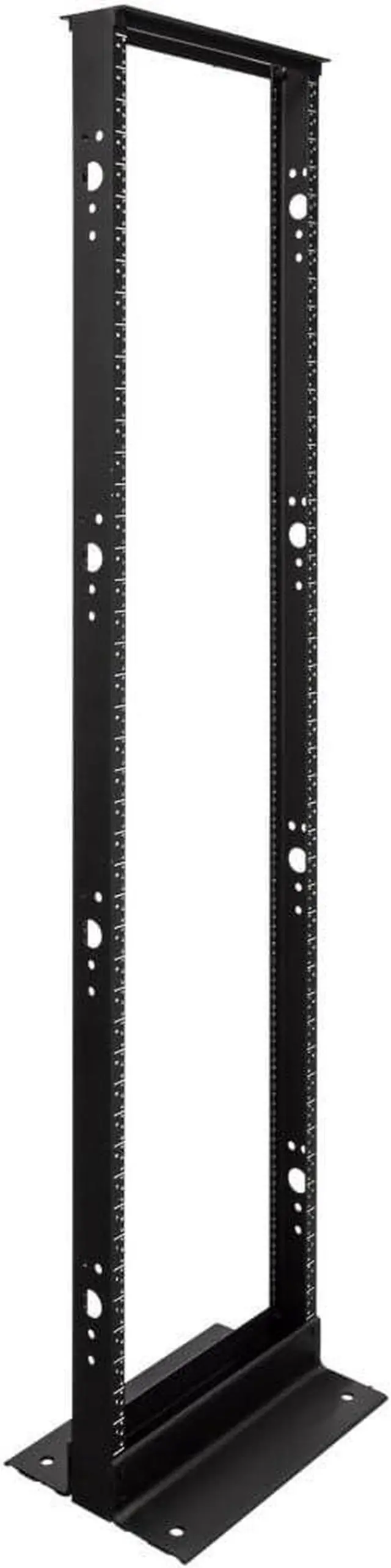 Main image of NavePoint 45U 2 Post Open Frame Server Rack for 19 Inch Equipment, AV, Networking, Data & IT Devices, 2-Post Rack 45U 881lbs Weight Capacity, Black
