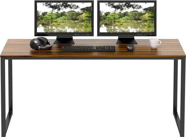 Alt view image 4 of 6 - SHW Home Office 48-Inch Computer Desk, 24" Deep, Walnut
