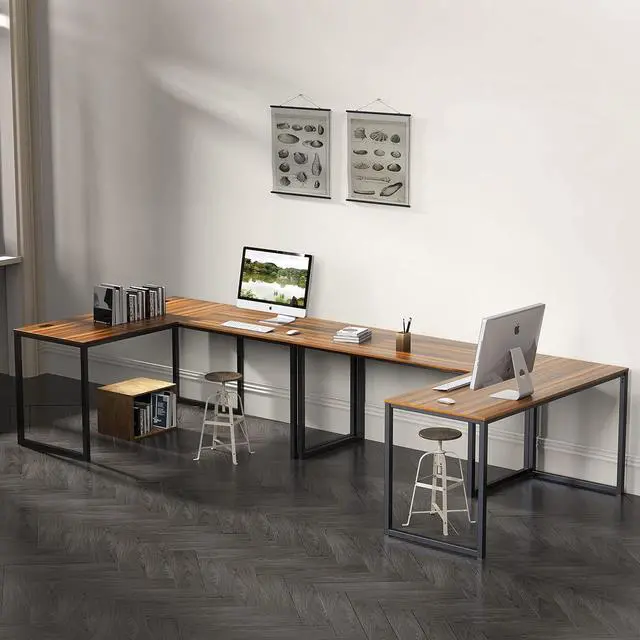 Alt view image 6 of 6 - SHW Home Office 48-Inch Computer Desk, 24" Deep, Walnut