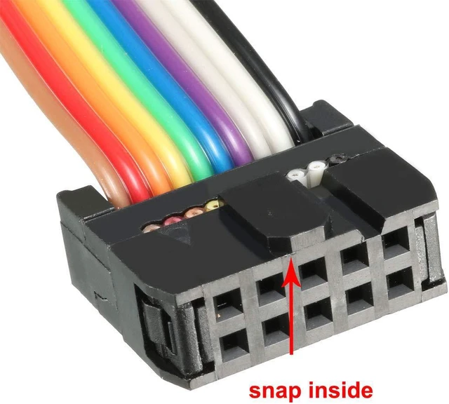 Alt view image 4 of 5 - uxcell IDC Rainbow Wire Flat Ribbon Cable 10 Pins 128cm Length 2.54mm Pitch 2pcs Type-B