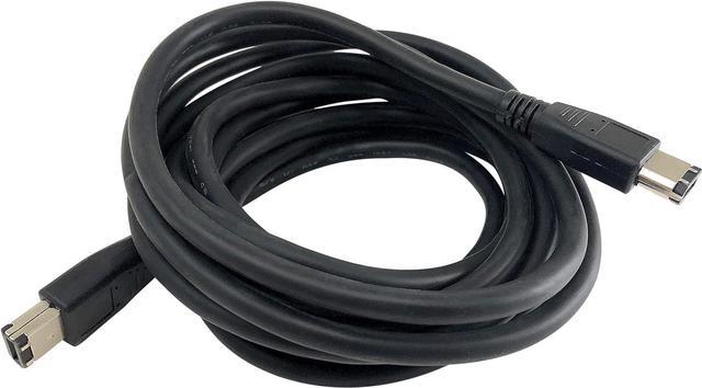 Main image of Inc. 10 feet Firewire IEEE 1394 6 Pin Male to 6 Pin Male Cable (E07-210) , Black