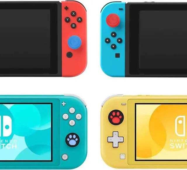 Alt view image 6 of 6 - 2 Pack Joycon Joysticks, Joycon Repair Kit Joystick Replacement Parts for Nintendo Switch, Switch Lite & Switch OLED, Include Thumb Grips, Metal Lock Buckles