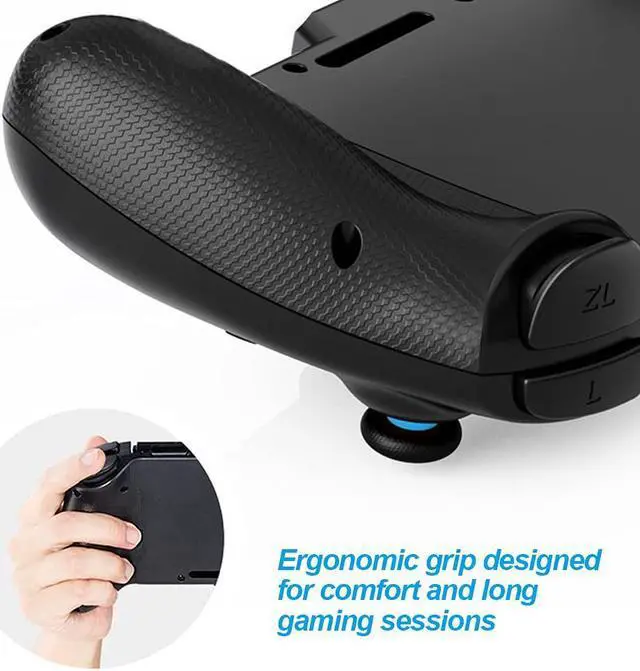 Alt view image 7 of 7 - NexiGo Gripcon Switch Controller for Handheld Mode, Ergonomic Controller for Nintendo Switch with 6-Axis Gyro, Dual Motor Vibration, Compatible with All Games of Switch, Not for OLED