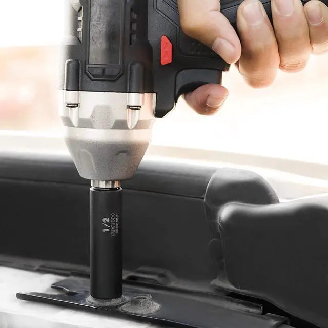 Alt view image 5 of 6 - NEIKO 02434A 3/8-Inch-Drive Standard and Deep Impact Socket Set, 6-Point SAE Sizes from 5/16" to 7/8", CrV Steel, 20 Pieces