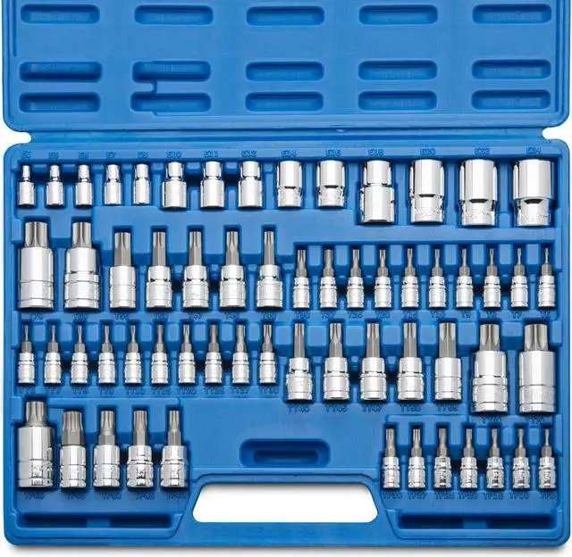 Main image of NEIKO 10083A Master Torx Bit Socket and External Torx Socket Set, S2 and CrV Steel, Supreme Torque Output Complete Kit, 60 Pieces