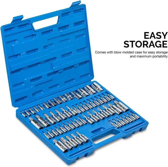 Alt view image 4 of 6 - NEIKO 10083A Master Torx Bit Socket and External Torx Socket Set, S2 and CrV Steel, Supreme Torque Output Complete Kit, 60 Pieces