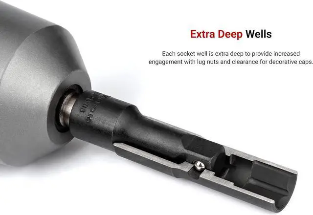 Alt view image 4 of 6 - TEKTON 1/2 Inch Drive Thin Wall Impact Flip Socket Set (6-Piece) | SIF92400