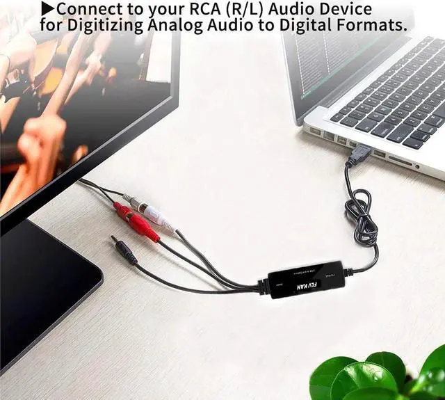 Alt view image 6 of 7 - USB 2.0 Digital Audio Capture Card for Windows 10/8.1/8 / 7 / and Mac OS 10.14 - Audio Grabber for Cassette Tapes to mp3 Converter