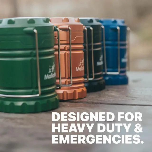Alt view image 5 of 7 - Camping Lantern Multicolor 4 Pack Lanterns for Power Outages Camping Lights for Tent Hanging Camp Light Tent Lamp Emergency Battery Powered LED Lantern (Rechargeable Batteries Not Included)