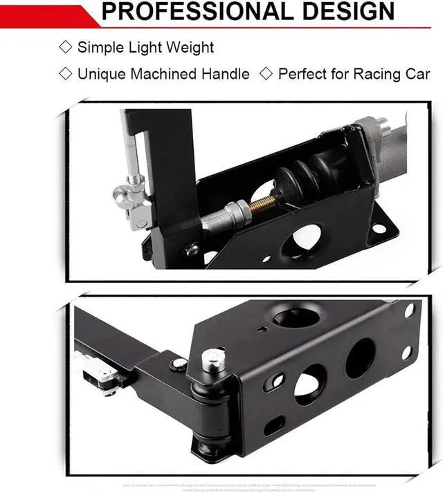 Alt view image 4 of 7 - RYANSTAR Hydraulic Handbrake Adjustable Ebrake Long Lever Handle Fit for Drift Track Rally Racing Master Cylinder 0.75, E Brake Racing Emergency Brake Vertical Position Ergonomic Handle & Anti-Slip