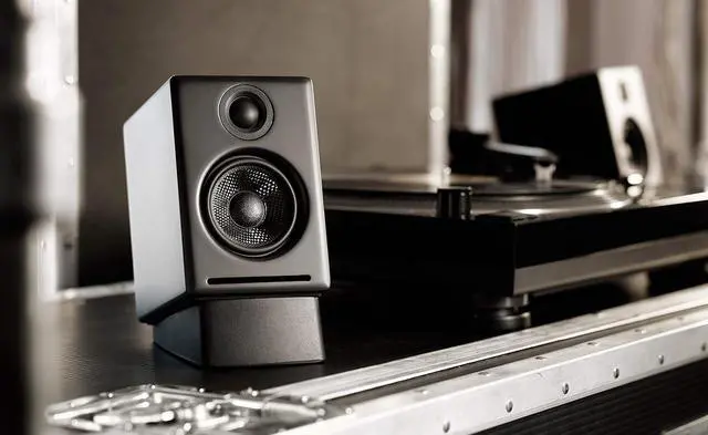 Alt view image 4 of 7 - Audioengine A2+ Wireless Bluetooth PC Speakers - 60W Bluetooth Speaker System for Home, Studio, Gaming with aptX Bluetooth (Black, Pair)