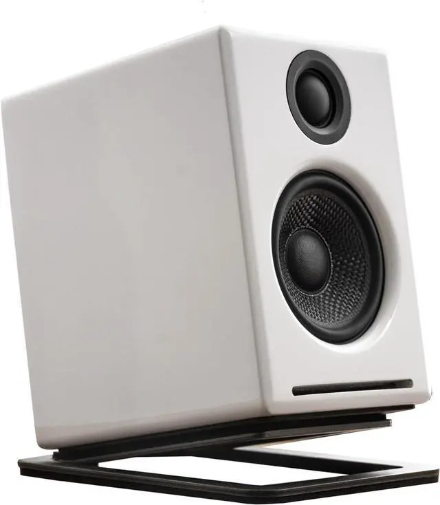 Alt view image 5 of 5 - Audioengine A2+ Wireless Bluetooth Computer Speakers - 60W Bluetooth Speaker System for Home, Studio, Gaming with aptX Bluetooth | Wireless and Streaming Audio System (White)