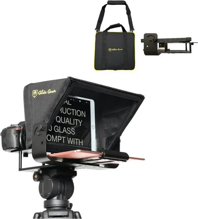Main image of Glide Gear V2 Portable Tablet Travel Teleprompter with Carry Case
